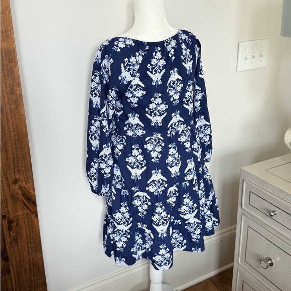 J Crew Floral Cotton Poplin Raglan Tiered Dress Size XXS - Picture 4 of 9